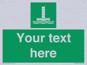 Custom sign safe condition Evacuation chute 